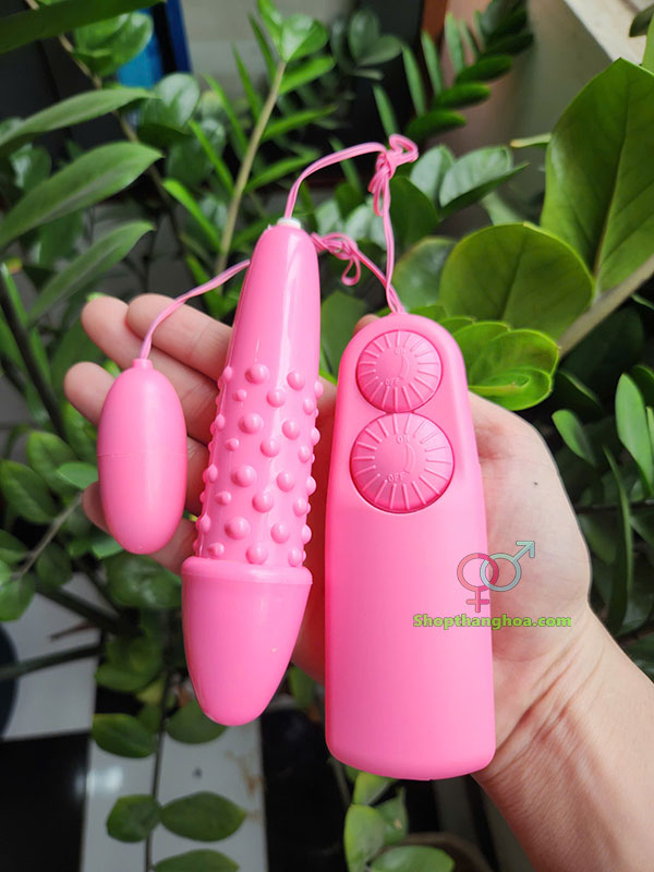 Trứng rung tình yêu 2 đầu có gai kích thích cực phê TR003 20