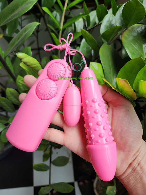 Trứng rung tình yêu 2 đầu có gai kích thích cực phê TR003 24