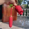 Sextoy hoa hồng 2 in 1 hút và rung thụt kích thích TR016 23