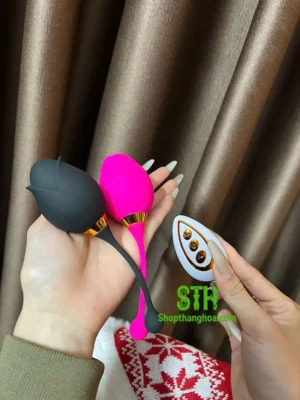 Trứng rung tình yêu bông hồng điều khiển từ xa TR048 5