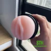 Âm đạo giả silicone đèn pin có rung cho nam ADG002 3