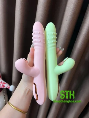 Dương vật giả cầm tay đa năng rung thụt hút Jiuai DGV023 21