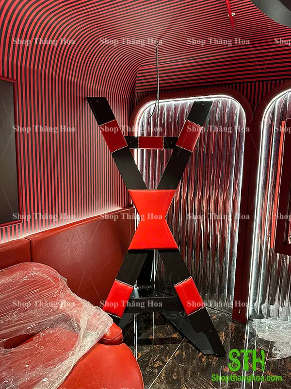 Giàn chữ X cố định cơ thể tra tấn BDSM cực phê GSM005 20