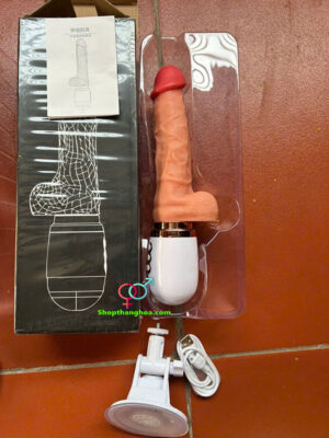 Dương vật giả gắn tường cao cấp rung thụt tỏa nhiệt DVG014 2