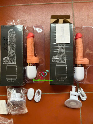 Dương vật giả gắn tường cao cấp rung thụt tỏa nhiệt DVG014 4