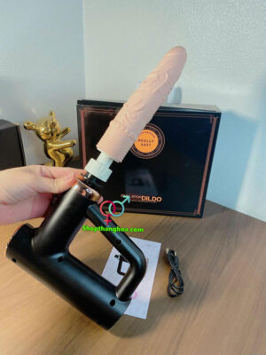 Dương vật giả súng máy cầm tay rung thụt mạnh mẽ DVG026 2