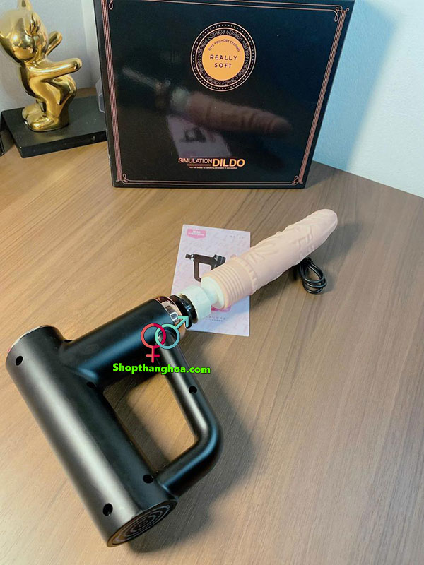 Dương vật giả súng máy cầm tay rung thụt mạnh mẽ DVG026 5