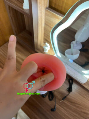 Âm đạo giả gắn tường rung thụt âm thanh cực nứng ADG022 2