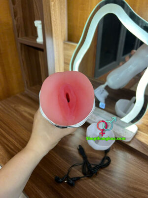 Âm đạo giả gắn tường rung thụt âm thanh cực nứng ADG022
