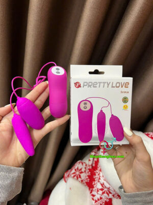 Trứng rung 2 đầu Pretty Love Irma có dây 12 chế độ TR014
