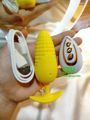 Đồ chơi kích thích hậu môn hình bắp ngô không dây DHM008