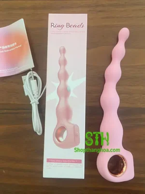 Sextoy hậu môn Ring Beads rung sốc điện cực phê DHM006 2