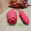 Sextoy hoa hồng 2 in 1 hút và rung thụt kích thích TR016 4