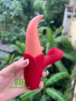 Sextoy lưỡi rung 2 in 1 liếm hút hỗ trợ màn dạo đầu LR002