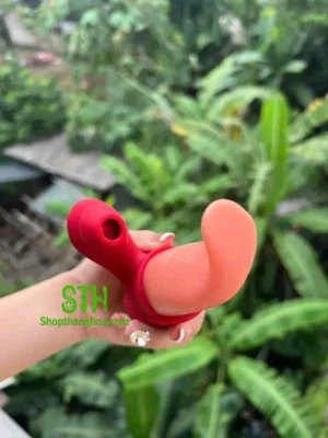 Sextoy lưỡi rung 2 in 1 liếm hút hỗ trợ màn dạo đầu LR002 4