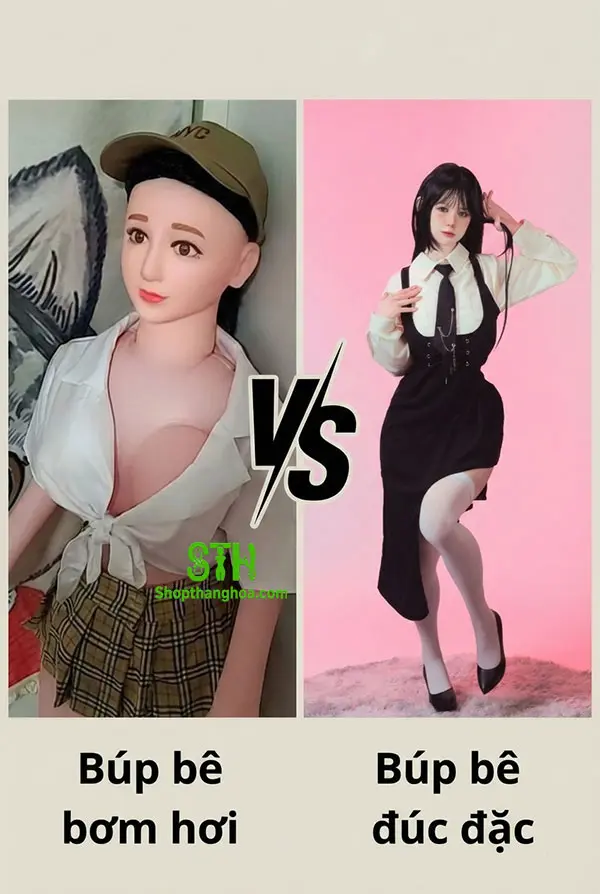 so sánh búp bê bơm hơi và búp bê đúc đặc 2