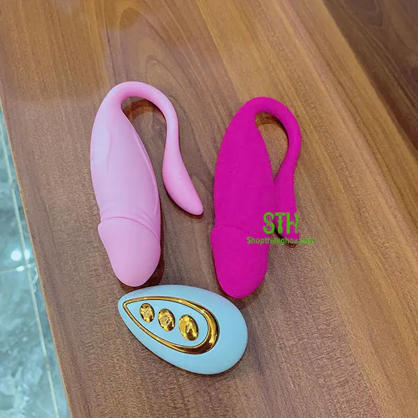 Trứng rung điều khiển từ xa hình dương vật sạc pin TR018 2