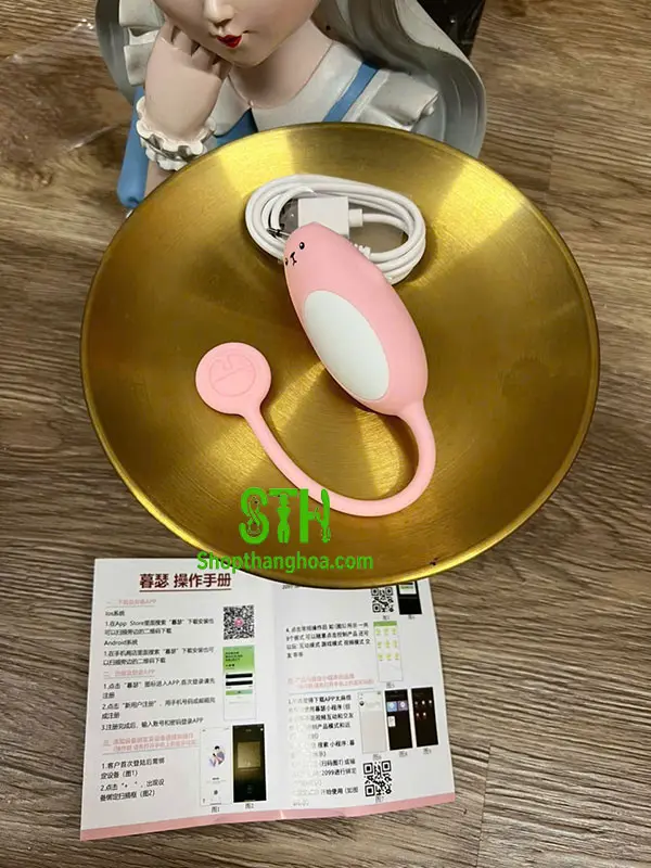 Trứng rung hình gấu dễ thương kết nối qua APP TR015 2