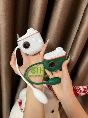 Trứng rung ngụy trang kín đáo hình Airpod 2 đầu TR023 2