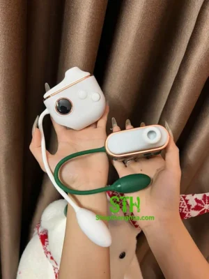 Trứng rung ngụy trang kín đáo hình Airpod 2 đầu TR023