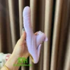 Dương vật giả cầm tay kết hợp máy bú hút hột le DVG074