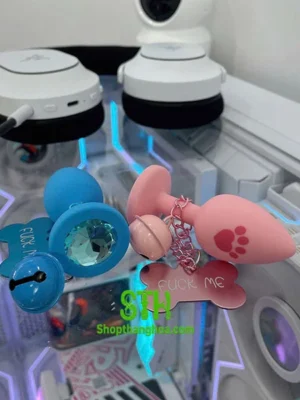 Plug hậu môn bọc silicone mềm mại có chuông DHM016 2