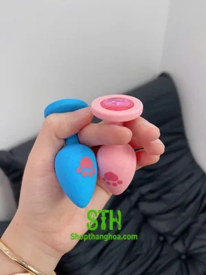 Plug hậu môn bọc silicone mềm mại có chuông DHM016 5