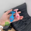 Plug hậu môn bọc silicone mềm mại có chuông DHM016 6