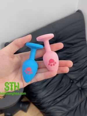 Plug hậu môn bọc silicone mềm mại có chuông DHM016 6