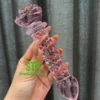 Sextoy phích hậu môn hoa hồng thủy tinh cao cấp DHM012