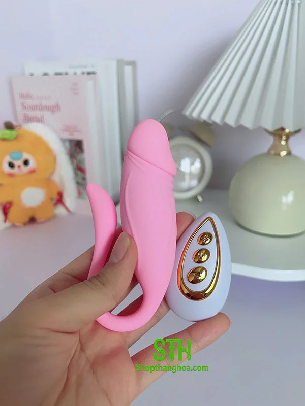 Trứng rung điều khiển từ xa hình dương vật sạc pin TR018 8