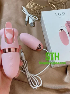 Trứng rung tình yêu Lilo 2 đầu rung liếm cực phê TR049 2