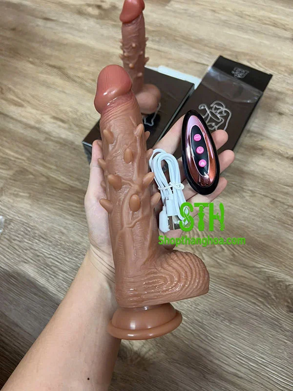Dương vật giả gắn tường gai toàn thân mềm mại DVG077