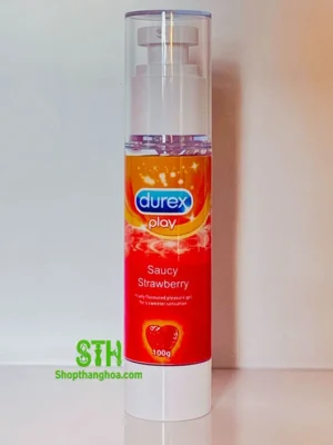 Gel bôi trơn Durex 100g hương dâu giảm tình trạng khô rát