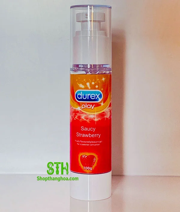 Gel bôi trơn Durex 100g hương dâu giảm tình trạng khô rát